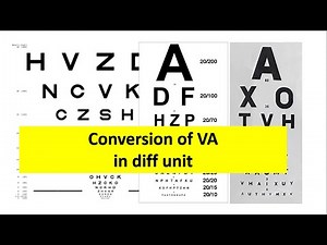 Convert the LogMAR to feet and meter and vice-versa #visualacuity