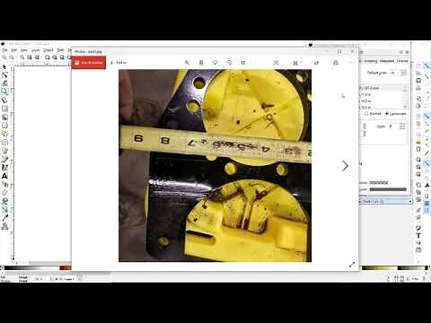 Creating Digital Versions of Existing Real World Parts in inkScape for CNC!