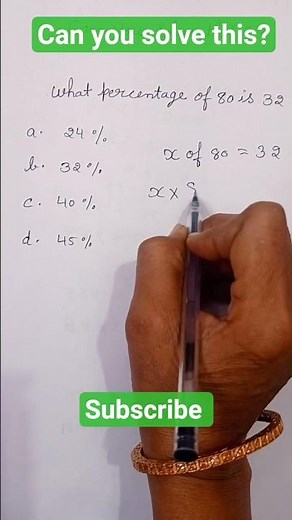 How To Solve Math Percentage Word Problem?