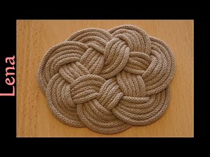 𝗠𝗮𝗰𝗿𝗮𝗺𝗲 with 𝗟𝗲𝗻𝗮 ☕️ Makramee Untersetzer DIY ☕️ Macrame coaster DIY ☕️ macrame knot