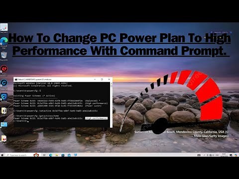 how to change pc power plan to high performance with command prompt.