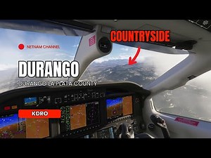 Landing in Durango Colorado | Durango La Plata County Airport (KDRO) #durango #colorado #fs2024
