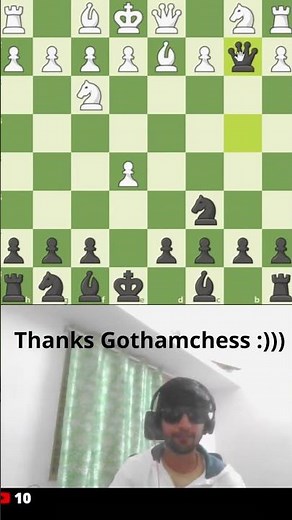 ‪@GothamChess‬ ThankYou!! Englund Gambit Trap #chess #gothamchess #youtubeshorts