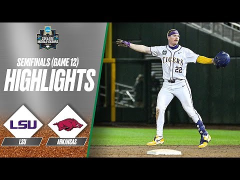 LSU vs. Arkansas: 2025 Men's College World Series | Extended highlights