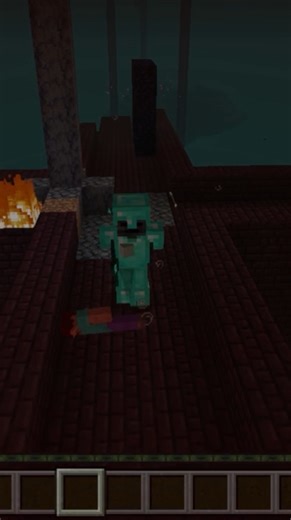 😱Wither skeleton with full diamond armour and diamond tools😱#shorts #rarestmoment #minecraft #nether