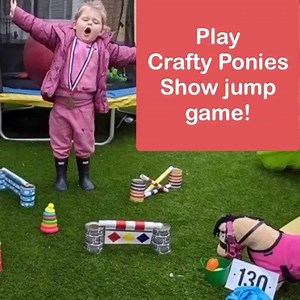 Make a play a show jumping game with your Crafty Ponies, you can use the Crafty Ponies show jump set, or make your own! | Crafty Ponies | Facebook