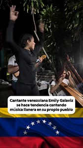 Cantante venezolana Emily Galavis se hace tendencia cantando música llanera en su propio pueblo 🇻🇪 | Rafael Informa
