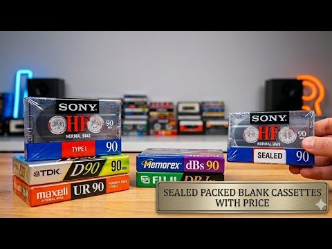 SEALED PACKED BLANK CASSETTES COLLECTION AVAILABLE FOR SALE BUYING CONTACT US :9254697477 WITH PRICE