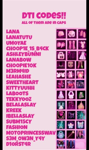 EVERY DIT CODES#dresstoimpress #roblox