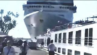 Incidente in mare a Venezia, l'Msc Opera sbatte sulla banchina: la fuga dei turisti