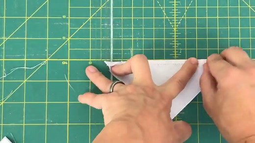 How to use half square triangle paper to make half square triangle