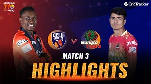 Here is the match highlights of the second game of the Abu Dhabi T10 League between Delhi Bulls and Bangla Tigers. Abu Dhabi T10 League 2021, Season 4 Schedule - January 28 to February 6. Watch out. | CricTracker