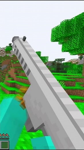 El Mejor Mod de Todo Minecraft! | MrCrayfish Gun's Mod 🔫😂| #Shorts