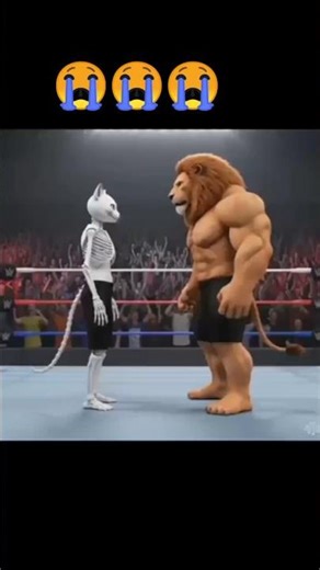 Main Title: Animated Cat vs Lion 🦁🐱 | Fearless Cat Shocks the King | Viral Shorts