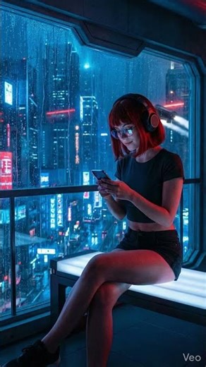 Cyberpunk Night Vibes 🌧️ | Neon City Ambient | Futuristic Relaxing Mood
