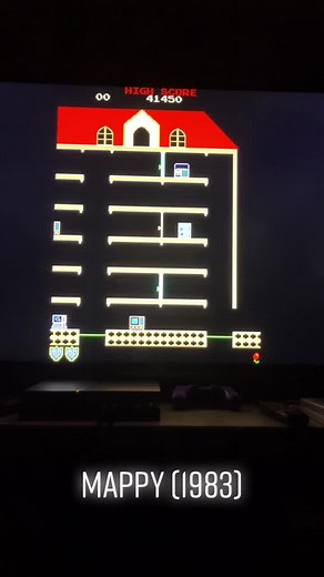 Mappy (1983). Follow for more classic games! #mappy #fyp #followtrains #retro #gaming #gamer #retrogaming #arcade #elfitup