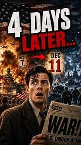 Why Did America Enter WWII? The Shocking 4 Days That Changed Everything #shorts #ww2 #foryou