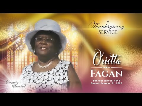 Celebration of Life - ORIETTA FAGAN