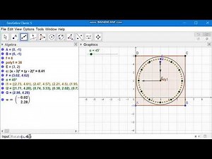 How to make clock animation by GeoGebra