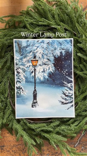 Sarah Cray on Instagram: "It’s the most wonderful time of the year! December projects are here and ready for you! If you have felt too intimidated to jump in or you’re not sure where to start- THIS is the month for you. The energy and mood that falling snow brings to a painting will blow your mind 🤯 (and I totally use it as a way to cover up any mistakes 😅) You can find this project bundle at www.letsmakeart.com Happy painting my friends🧤✨🌲"