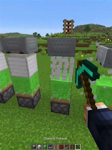How to make a #waves rider system with minecarts and Red stones in Minecraft very easy #minecraft