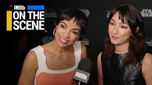 #Ahsoka stars #RosarioDawson and #NatashaLiuBordizzu share some first impressions from their #StarWars spin-off set, plus the creative advice they received from director, writer, and executive producer Dave Filoni. https://imdb.to/3Mj30CT | IMDb