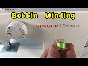 How To Wind A Bobbin On A Sewing Machine - Beginners Tutorial Singer Promise
