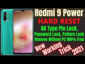 Redmi 9 Power Hard Reset ll All Type Password Lock, Pattern Lock Remove Without PC 100% Free