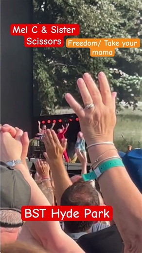 Mel C joins Scissor Sisters on stage at BST Hyde Park