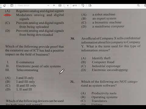 CSEC INFORMATION TECHNOLOGY PAPER 1 2023 JUNE #ITpaper1