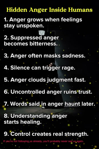 Hidden Anger Inside Humans