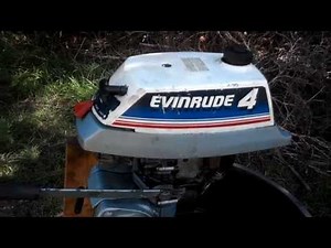 1980 E4WCSS Evinrude 4HP after 2nd service