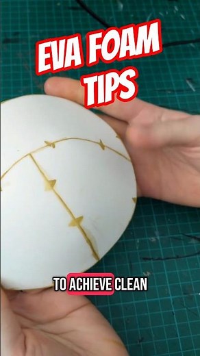 Clean seams tips part 1 - How to work with EVA foam #cosplay #diycrafts #tutorial
