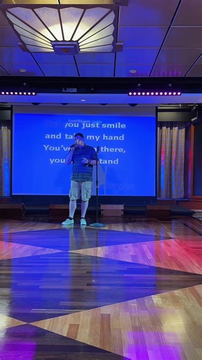 Singing 'Bless the Broken Road' on a Royal Caribbean Cruise