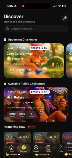 Someone built a fitness app using the same psychological mechanics as gamblingThis might work better than every normal fitness app 😭😭You bet money on whether you’ll hit 10,000 steps todayIf you fail, you lose your moneyIf you succeed, you split the money from everyone who didn’tSo disciplined people literally profit off lazy peopleMost fitness apps try motivating you with streaks and notificationsThis one motivates you with financial fearImagine realizing at 11:52pm you still need 1,700 more s