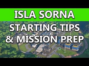Jurassic World Evolution | Isla Sorna Starting Tutorial | How to prepare for missions & stuff