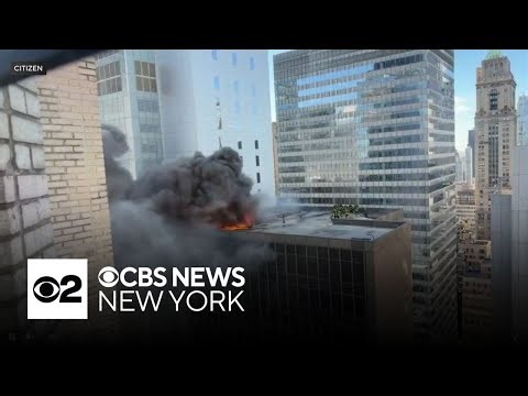 Massive fire in Midtown Manhattan near St. Patrick's Day Parade