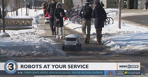 Food delivery robots on UW-Madison campus busier than ever