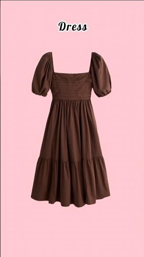 🤎 Elegant Brown Babydoll Dress Outfit | Chic Casual Fashion Look 🤍👟