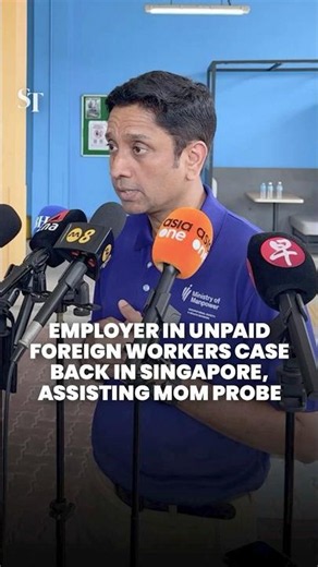 Director of firms linked to unpaid migrant workers’ case back in Singapore, assisting MOM probe