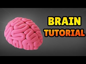 🔴 DIY How to Make Miniature HUMAN BRAIN Halloween - Easy Polymer Clay, Fondant, plastilina Tutorial