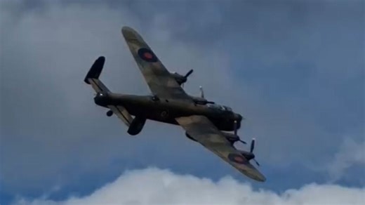 Fantastic footage shows Northamptonshire Lancaster Bomber flypast - RAF give update on 2026 flying season