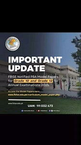 It is notified for information of all concerned that FBISE has...