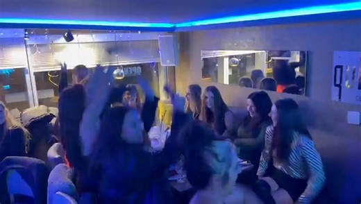 Ladies from Studio 21 having an amazing time at the qube 💃✨We absolutely love these ladies — full of fun, energy, and great vibes all around! ❤️🥂 | qube