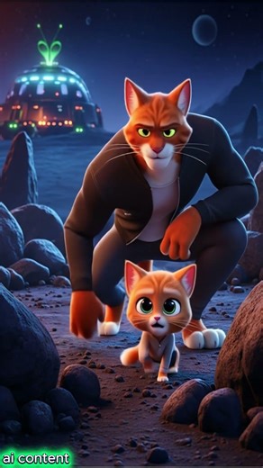 Aliens Kidnap a Cat Mom… Father & Son Go to SPACE to Save Her! 🚀😱#Shorts #AlienStory #CatStory