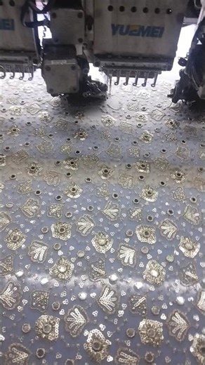 Making a designer All over 9+3 sequence Embroidery design#viral #sequence#viral #shorts#mirror