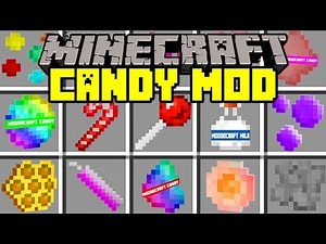 Minecraft CANDY MOD! | MOOSECRAFT CANDY, MOOSE MILK, INFINITE FOOD, & MORE! | Modded Mini-Game