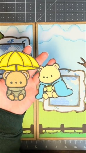 Rainy Day Scrapbook Layout #paperpiecing #12x12scrapbooking