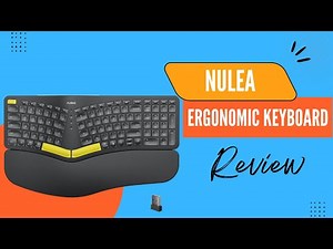 Nulea Wireless Ergonomic Keyboard, Split Keyboard with Wrist Rest Review