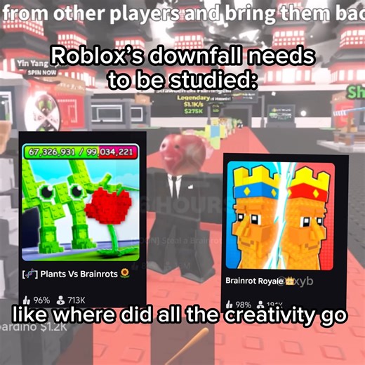 Roblox’s downfall NEEDS to be studied #roblox #brainrot #downfall l